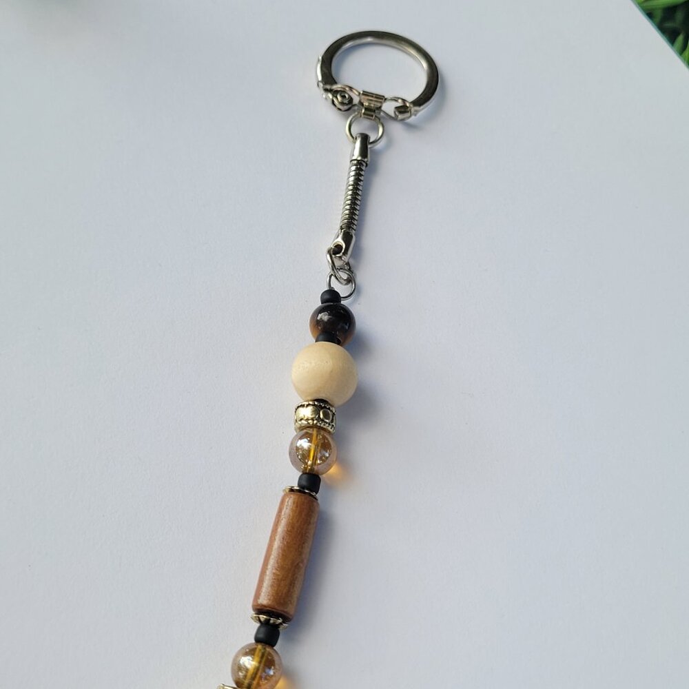 Silver Heart Key Keychain - Handmade - Picture 2 of 9